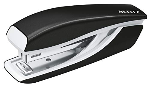 Leitz Mini-Heftgerät, 10 Blatt Tacker mit 1000 Heftklammern, Hefter aus Metall mit Kunststoffelementen, WOW Serie, Schwarz, 55281095 Leitz Mini-Heftgerät, 10 Blatt Tacker mit 1000 Heftklammern, Hefter aus Metall mit Kunststoffelementen, WOW Serie, Schwarz, 55281095 von Leitz