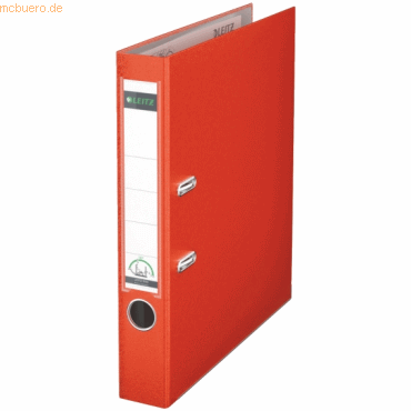 20 x Leitz Ordner A4 Kunststoff 180Grad 50mm hellrot 20 x Leitz Ordner A4 Kunststoff 180Grad 50mm hellrot von Leitz