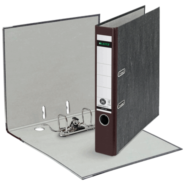 Leitz Ordner A4 Wolkenmarmor 180Grad 52mm braun von Leitz