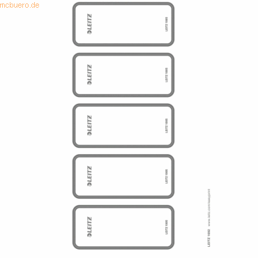Leitz Ordner-Rückenschilder Wow selbstklebend 45x111mm grau PC-beschri von Leitz