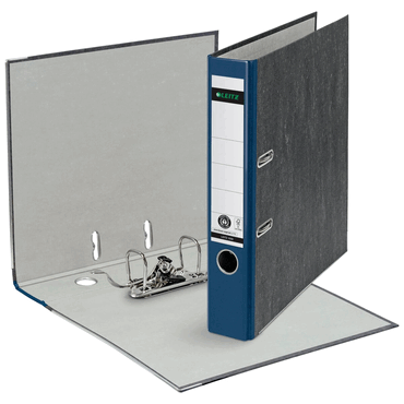 Leitz Ordner Wolkenmarmor A4 52mm 180Grad blau von Leitz