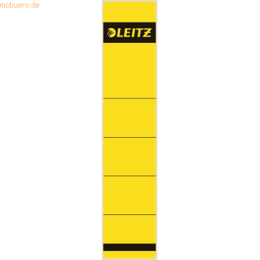 Leitz Ordnerrückenschilder 39x191mm gelb VE=10 Stück Leitz Ordnerrückenschilder 39x191mm gelb VE=10 Stück von Leitz