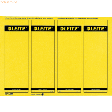 Leitz Ordnerrückenschilder 61x191mm auf A4 selbstklebend VE=100 Stück Leitz Ordnerrückenschilder 61x191mm auf A4 selbstklebend VE=100 Stück von Leitz
