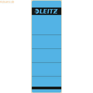 Leitz Ordnerrückenschilder 61x191mm selbstklebend blau VE=10 Stück von Leitz
