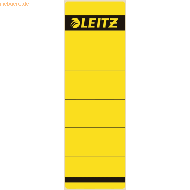 Leitz Ordnerrückenschilder 61x191mm selbstklebend gelb VE=10 Stück von Leitz