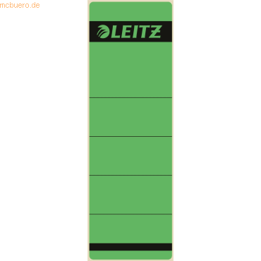 Leitz Ordnerrückenschilder 61x191mm selbstklebend grün VE=10 Stück von Leitz