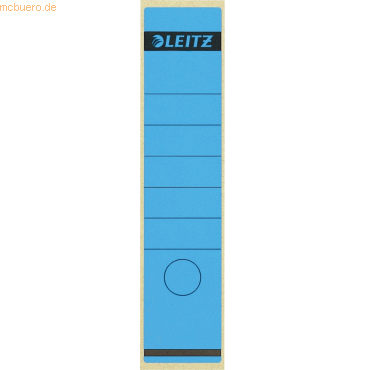 Leitz Ordnerrückenschilder 61x285mm selbstklebend blau VE=10 Stück von Leitz