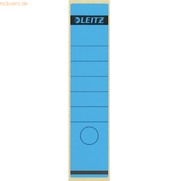 Leitz Ordnerrückenschilder 61x285mm selbstklebend blau VE=100 Stück von Leitz