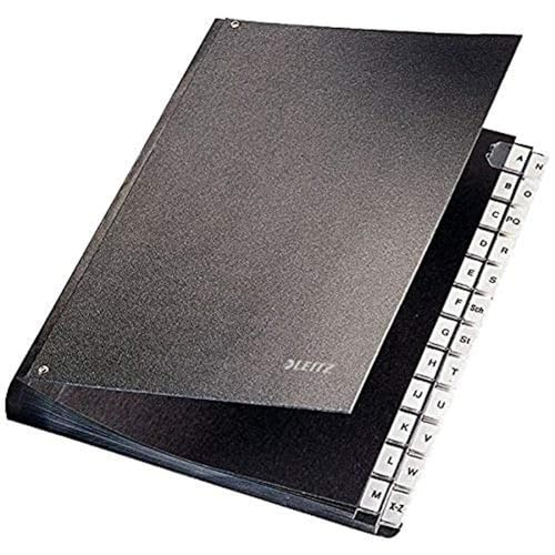 Leitz Ordnungsmappe 58250195 Ordner, A-Z, Anzahl der Abteilungen 24, Schwarz Leitz Ordnungsmappe 58250195 Ordner, A-Z, Anzahl der Abteilungen 24, Schwarz von Leitz