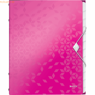 4 x Leitz Ordnungsmappe Wow A4 12-teilig pink metallic 4 x Leitz Ordnungsmappe Wow A4 12-teilig pink metallic von Leitz
