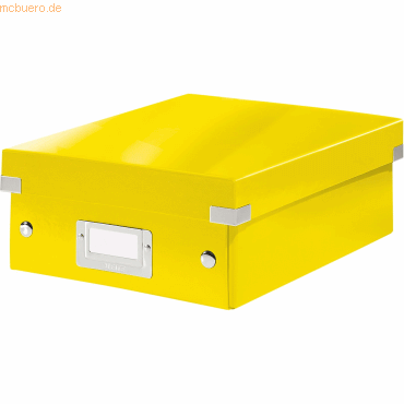 Leitz Organisationsbox Click & Store Wow Klein Graukarton gelb Leitz Organisationsbox Click & Store Wow Klein Graukarton gelb von Leitz