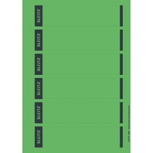 Leitz PC-beschriftbare Rückenschilder selbstklebend für Standard- und Hartpappe-Ordner, 150 Stück, Kurzes und schmales Format, 39 x 192 mm, Papier, grün, 16862055 Leitz PC-beschriftbare Rückenschilder selbstklebend für Standard- und Hartpappe-Ordner, 150 Stück, Kurzes und schmales Format, 39 x 192 mm, Papier, grün, 16862055 von Leitz
