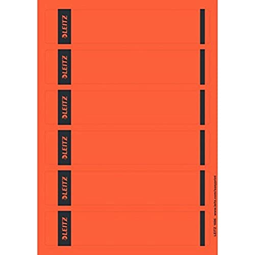 Leitz PC-beschriftbare Rückenschilder selbstklebend für Standard- und Hartpappe-Ordner, 150 Stück, Kurzes und schmales Format, 39 x 192 mm, Papier, rot, 16862025 Leitz PC-beschriftbare Rückenschilder selbstklebend für Standard- und Hartpappe-Ordner, 150 Stück, Kurzes und schmales Format, 39 x 192 mm, Papier, rot, 16862025 von Leitz