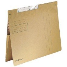 Leitz Pendelhefter Combi mit Dehntasche, kfm. Heftung, Manilakarton 250 g/qm, naturbraun von Leitz