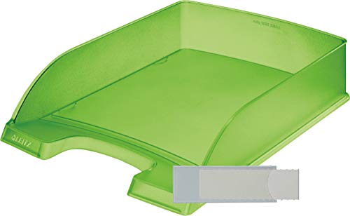 Leitz Plus Standard Briefablage A4 10er Set + 20 Etiketten Frosted grün Leitz Plus Standard Briefablage A4 10er Set + 20 Etiketten Frosted grün von Leitz