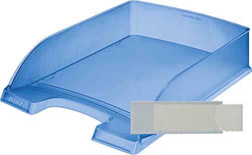 Leitz Plus Standard Briefablage A4 10er Set + 20 Etiketten frosteblau Leitz Plus Standard Briefablage A4 10er Set + 20 Etiketten frosteblau von Leitz