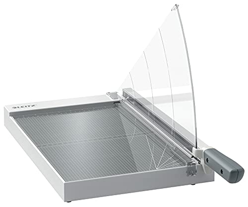 Leitz Precision Office Hebelschneider A4+, bis zu 15 Blatt, Papierschneidemaschine mit 381 mm Schnittlänge, Präzisionsstahlklinge, Premium-Glasunterlage, Kantenbeleuchtung & Klingenschutz, 90210000 Leitz Precision Office Hebelschneider A4+, bis zu 15 Blatt, Papierschneidemaschine mit 381 mm Schnittlänge, Präzisionsstahlklinge, Premium-Glasunterlage, Kantenbeleuchtung & Klingenschutz, 90210000 von Leitz