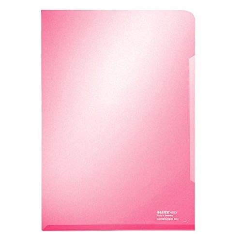 Leitz Premium Folder Cut Flush PVC Glossy 150micron for 30 Sheets A4 Red Ref 41530225 [Pack 100] von Leitz