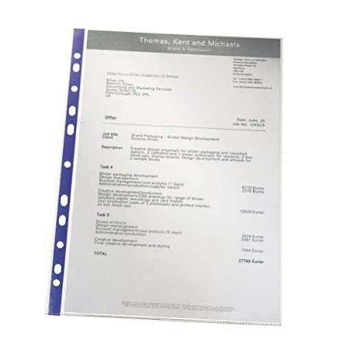 Leitz Prospekthülle Öffnung oben A4 25 Stück transparent Leitz Prospekthülle Öffnung oben A4 25 Stück transparent von Leitz