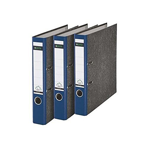 Leitz Qualitäts-Ordner, 3er-Pack, Wolkenmarmor-Papier, A4, 5,2 cm Rückenbreite, Blau, 310315035 Leitz Qualitäts-Ordner, 3er-Pack, Wolkenmarmor-Papier, A4, 5,2 cm Rückenbreite, Blau, 310315035 von Leitz
