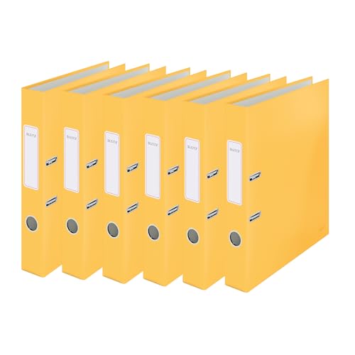 Leitz Qualitäts-Ordner, 6er Pack, A4, 350 Blatt, 5 cm Rückenbreite, Warmes Gelb, Cosy-Serie, 10620019 Leitz Qualitäts-Ordner, 6er Pack, A4, 350 Blatt, 5 cm Rückenbreite, Warmes Gelb, Cosy-Serie, 10620019 von Leitz