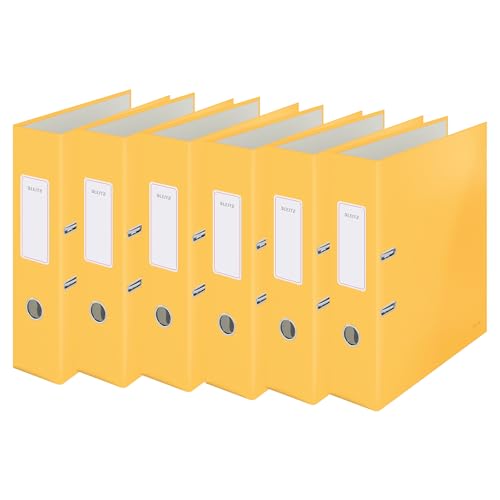 Leitz Qualitäts-Ordner, 6er Pack, A4, 600 Blatt, 8 cm Rückenbreite, Warmes Gelb, Cosy-Serie, 10610019 Leitz Qualitäts-Ordner, 6er Pack, A4, 600 Blatt, 8 cm Rückenbreite, Warmes Gelb, Cosy-Serie, 10610019 von Leitz