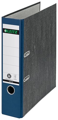 Leitz Qualitäts-Ordner 180°, 10er Pack, A4, klimaneutral, 100 % recycelter Karton, 8 cm Rückenbreite, Wolkenmarmor-Papier, Blauer Rücken, 10801035 Leitz Qualitäts-Ordner 180°, 10er Pack, A4, klimaneutral, 100 % recycelter Karton, 8 cm Rückenbreite, Wolkenmarmor-Papier, Blauer Rücken, 10801035 von Leitz