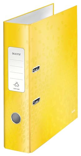 Leitz Qualitäts-Ordner 180°, A4, 8 cm Rückenbreite, laminierte Graupappe, Gelb, WOW Serie, Design kann variieren, 10054016 Leitz Qualitäts-Ordner 180°, A4, 8 cm Rückenbreite, laminierte Graupappe, Gelb, WOW Serie, Design kann variieren, 10054016 von Leitz