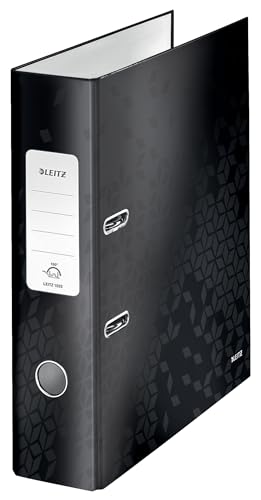 Leitz Qualitäts-Ordner 180°, A4, 8 cm Rückenbreite, laminierte Graupappe, Schwarz, WOW Serie, Design kann variieren, 10050095 Leitz Qualitäts-Ordner 180°, A4, 8 cm Rückenbreite, laminierte Graupappe, Schwarz, WOW Serie, Design kann variieren, 10050095 von Leitz