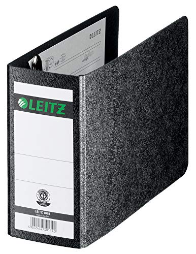 Leitz Qualitäts-Ordner 180° A6 quer, Schwarz, 80 mm Rücken, A6-Querformat, Einband aus Hartpappe, 10780000 Leitz Qualitäts-Ordner 180° A6 quer, Schwarz, 80 mm Rücken, A6-Querformat, Einband aus Hartpappe, 10780000 von Leitz