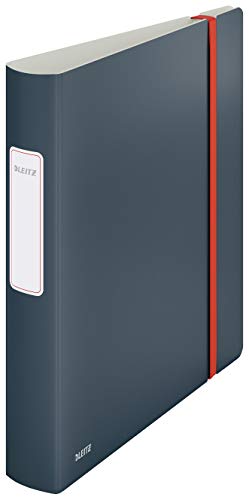 Leitz Qualitäts-Ordner 180° Active, A4, 350 Blatt, 6,5 cm Rückenbreite, Samtgrau, Cosy-Serie, 10390089 von Leitz