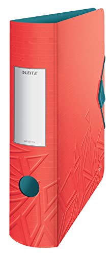 Leitz Qualitäts-Ordner 180° Active, A4, Breit, Abgerundeter Rücken, 8,2 cm breit, Gummibandverschluss, Leichtes Polyfoam, Plastik-Ordner, Urban Chic Serie, Rot, 11160020 Leitz Qualitäts-Ordner 180° Active, A4, Breit, Abgerundeter Rücken, 8,2 cm breit, Gummibandverschluss, Leichtes Polyfoam, Plastik-Ordner, Urban Chic Serie, Rot, 11160020 von Leitz