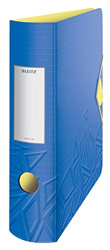 Leitz Qualitäts-Ordner 180° Active, A4, Breit, Abgerundeter Rücken, 8,2 cm breit, Gummibandverschluss, Leichtes Polyfoam, Plastik-Ordner, Urban Chic Serie, Blau, 11160032 Leitz Qualitäts-Ordner 180° Active, A4, Breit, Abgerundeter Rücken, 8,2 cm breit, Gummibandverschluss, Leichtes Polyfoam, Plastik-Ordner, Urban Chic Serie, Blau, 11160032 von Leitz