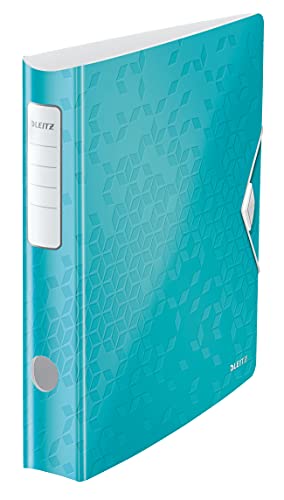 Leitz Qualitäts-Ordner 180° Active WOW, A4, Schmal, Abgerundeter Rücken, 6,5 cm breit, Gummibandverschluss, Leichtes Polyfoam, Plastik-Ordner, WOW Serie, Eisblau, 11070051 Leitz Qualitäts-Ordner 180° Active WOW, A4, Schmal, Abgerundeter Rücken, 6,5 cm breit, Gummibandverschluss, Leichtes Polyfoam, Plastik-Ordner, WOW Serie, Eisblau, 11070051 von Leitz