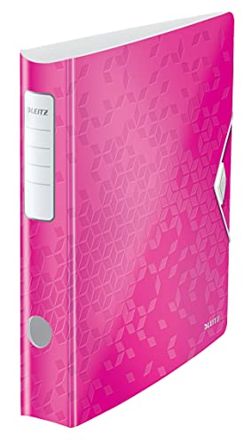 Leitz Qualitäts-Ordner 180° Active WOW, A4, Schmal, Abgerundeter Rücken, 6,5 cm breit, Gummibandverschluss, Leichtes Polyfoam, Plastik-Ordner, WOW Serie, Pink, 11070023 Leitz Qualitäts-Ordner 180° Active WOW, A4, Schmal, Abgerundeter Rücken, 6,5 cm breit, Gummibandverschluss, Leichtes Polyfoam, Plastik-Ordner, WOW Serie, Pink, 11070023 von Leitz