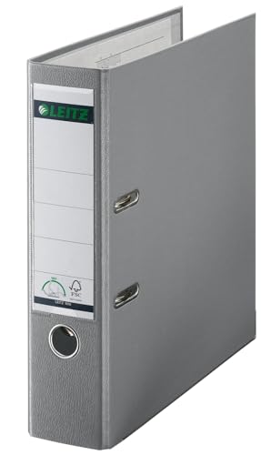 Leitz Qualitäts-Ordner 180° Plastik, 10er Pack, das Original, DIN A4 Aktenordner 8 cm breit, 90% Recycling-Karton, 30% Pre-Consumer Recycling-Kunststoff, Mit 180° Mechanik, 600 Blatt, Grau, 10101085 Leitz Qualitäts-Ordner 180° Plastik, 10er Pack, das Original, DIN A4 Aktenordner 8 cm breit, 90% Recycling-Karton, 30% Pre-Consumer Recycling-Kunststoff, Mit 180° Mechanik, 600 Blatt, Grau, 10101085 von Leitz