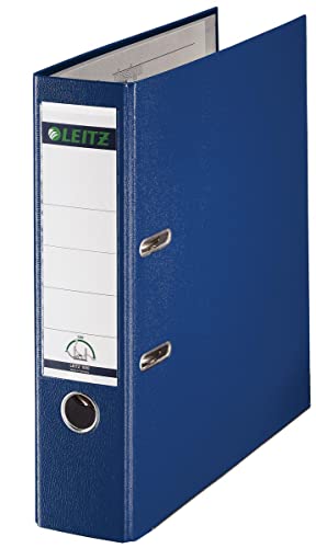 Leitz Qualitäts-Ordner 180° Plastik, 20er Pack, A4, Blau, 8,2 cm Rückenbreite, PP-laminierter Einband, 10105035 80mm Leitz Qualitäts-Ordner 180° Plastik, 20er Pack, A4, Blau, 8,2 cm Rückenbreite, PP-laminierter Einband, 10105035 80mm von Leitz