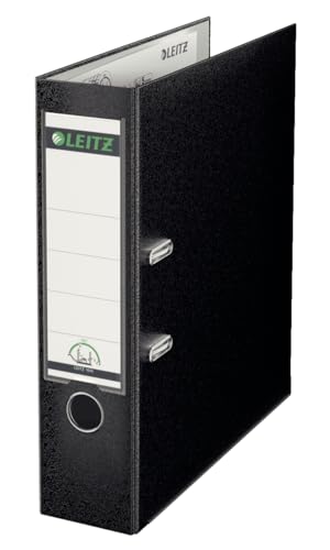 Leitz Qualitäts-Ordner 180° Plastik, das Original, A4 Aktenordner 8 cm breit, 90% Recycling-Karton, 30% Pre-Consumer Recycling-Kunststoff, Mit 180° Mechanik, 600 Blatt, Schwarz, 10101095 Leitz Qualitäts-Ordner 180° Plastik, das Original, A4 Aktenordner 8 cm breit, 90% Recycling-Karton, 30% Pre-Consumer Recycling-Kunststoff, Mit 180° Mechanik, 600 Blatt, Schwarz, 10101095 von Leitz