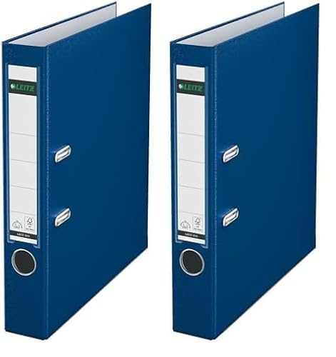 Leitz Qualitäts-Ordner 180° Plastik, das Original, DIN A4 Aktenordner 5 cm schmal, 90% Recycling-Karton, 30% Pre-Consumer Recycling-Kunststoff, Mit 180° Mechanik, 350 Blatt Kapazität, Blau, 10155035 Leitz Qualitäts-Ordner 180° Plastik, das Original, DIN A4 Aktenordner 5 cm schmal, 90% Recycling-Karton, 30% Pre-Consumer Recycling-Kunststoff, Mit 180° Mechanik, 350 Blatt Kapazität, Blau, 10155035 von Leitz