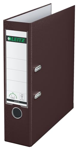 Leitz Qualitäts-Ordner 180° Plastik, das Original, DIN A4 Aktenordner 8 cm breit, 90% Recycling-Karton, 30% Pre-Consumer Recycling-Kunststoff, Mit 180° Mechanik, 600 Blatt Kapazität, Braun, 10105075 Leitz Qualitäts-Ordner 180° Plastik, das Original, DIN A4 Aktenordner 8 cm breit, 90% Recycling-Karton, 30% Pre-Consumer Recycling-Kunststoff, Mit 180° Mechanik, 600 Blatt Kapazität, Braun, 10105075 von Leitz
