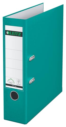 Leitz Qualitäts-Ordner 180° Plastik, das Original, DIN A4 Aktenordner 8 cm breit, 90% Recycling-Karton, 30% Pre-Consumer Recycling-Kunststoff, Mit 180° Mechanik, 600 Blatt Kapazität, Türkis, 10105052 Leitz Qualitäts-Ordner 180° Plastik, das Original, DIN A4 Aktenordner 8 cm breit, 90% Recycling-Karton, 30% Pre-Consumer Recycling-Kunststoff, Mit 180° Mechanik, 600 Blatt Kapazität, Türkis, 10105052 von Leitz