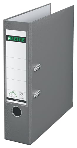 Leitz Qualitäts-Ordner 180° Plastik, das Original, DIN A4 Aktenordner 8 cm breit, 90% Recycling-Karton, 30% Pre-Consumer Recycling-Kunststoff, Mit 180° Mechanik, 600 Blatt Kapazität, Grau, 10105085 Leitz Qualitäts-Ordner 180° Plastik, das Original, DIN A4 Aktenordner 8 cm breit, 90% Recycling-Karton, 30% Pre-Consumer Recycling-Kunststoff, Mit 180° Mechanik, 600 Blatt Kapazität, Grau, 10105085 von Leitz