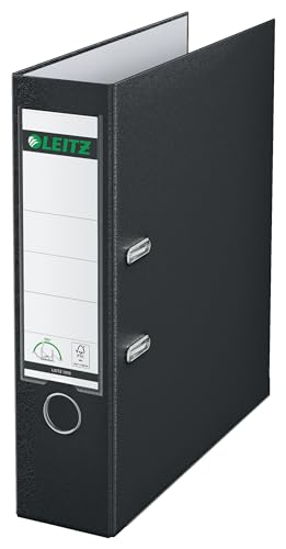 Leitz Qualitäts-Ordner 180° Plastik, das Original, DIN A4 Aktenordner 8 cm breit, 90% Recycling-Karton, 30% Pre-Consumer Recycling-Kunststoff, Mit 180° Mechanik, 600 Blatt Kapazität, Schwarz, 10105095 Leitz Qualitäts-Ordner 180° Plastik, das Original, DIN A4 Aktenordner 8 cm breit, 90% Recycling-Karton, 30% Pre-Consumer Recycling-Kunststoff, Mit 180° Mechanik, 600 Blatt Kapazität, Schwarz, 10105095 von Leitz