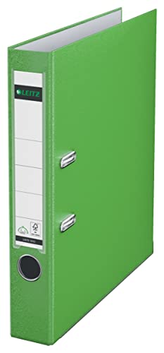 Leitz Qualitäts-Ordner 180° Plastik, das Original, A4 Aktenordner 5 cm schmal, 90% Recycling-Karton, 30% Pre-Consumer Recycling-Kunststoff, Mit 180° Mechanik, 350 Blatt Kapazität, Hellgrün, 10155050 Leitz Qualitäts-Ordner 180° Plastik, das Original, A4 Aktenordner 5 cm schmal, 90% Recycling-Karton, 30% Pre-Consumer Recycling-Kunststoff, Mit 180° Mechanik, 350 Blatt Kapazität, Hellgrün, 10155050 von Leitz