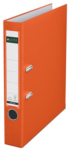 Leitz Qualitäts-Ordner 180° Plastik, das Original, DIN A4 Aktenordner 5 cm schmal, 90% Recycling-Karton, 30% Pre-Consumer Recycling-Kunststoff, Mit 180° Mechanik, 350 Blatt Kapazität, Orange, 10155045 Leitz Qualitäts-Ordner 180° Plastik, das Original, DIN A4 Aktenordner 5 cm schmal, 90% Recycling-Karton, 30% Pre-Consumer Recycling-Kunststoff, Mit 180° Mechanik, 350 Blatt Kapazität, Orange, 10155045 von Leitz