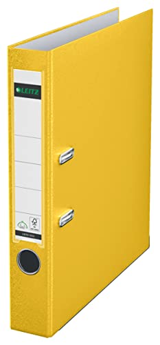 Leitz Qualitäts-Ordner 180° Plastik, das Original, DIN A4 Aktenordner 5 cm schmal, 90% Recycling-Karton, 30% Pre-Consumer Recycling-Kunststoff, Mit 180° Mechanik, 350 Blatt Kapazität, Gelb, 10155015 Leitz Qualitäts-Ordner 180° Plastik, das Original, DIN A4 Aktenordner 5 cm schmal, 90% Recycling-Karton, 30% Pre-Consumer Recycling-Kunststoff, Mit 180° Mechanik, 350 Blatt Kapazität, Gelb, 10155015 von Leitz