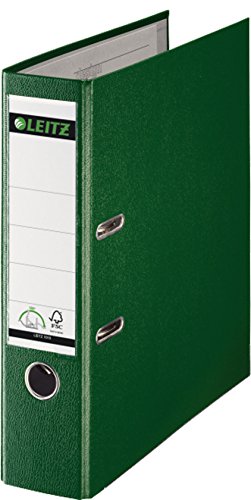 Leitz Qualitäts-Ordner Plastik-Cover 180°A4 (breit, 1 Stück/grün) von Leitz