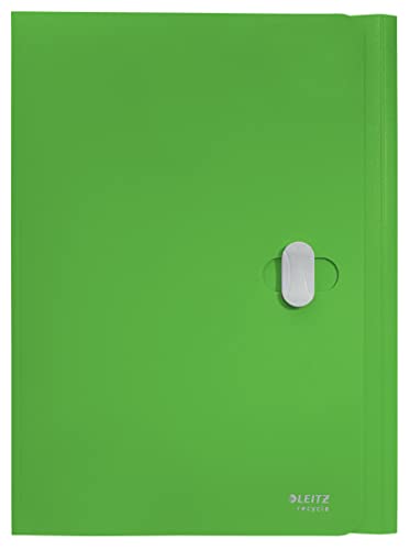 Leitz Recycle Dokumentenmappe A4, 10er Pack, Für 150 Blatt, Kunststoff-Ordner in Premium-Qualität mit Gummibändern, 100 % recycelbar, Umweltfreundlich, Recycle Serie, Grün, 46220055 Leitz Recycle Dokumentenmappe A4, 10er Pack, Für 150 Blatt, Kunststoff-Ordner in Premium-Qualität mit Gummibändern, 100 % recycelbar, Umweltfreundlich, Recycle Serie, Grün, 46220055 von Leitz