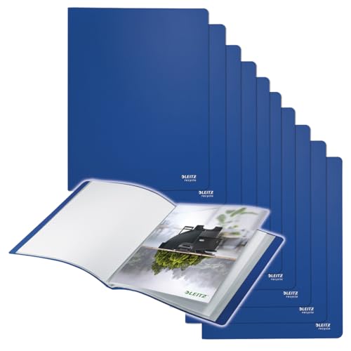 Leitz Recycle Sichtbuch A4, 10er Pack, Mit 40 Fächern für die Dokumentenablage, Premium-Qualität, 100 % recycelbar, Umweltfreundlich, Recycle Serie, Blau, 46770035 Leitz Recycle Sichtbuch A4, 10er Pack, Mit 40 Fächern für die Dokumentenablage, Premium-Qualität, 100 % recycelbar, Umweltfreundlich, Recycle Serie, Blau, 46770035 von Leitz