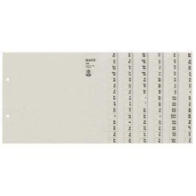 Leitz Registerserie A-Z, A4, Papier, fr 6 Ordner, grau Leitz Registerserie A-Z, A4, Papier, fr 6 Ordner, grau von Leitz